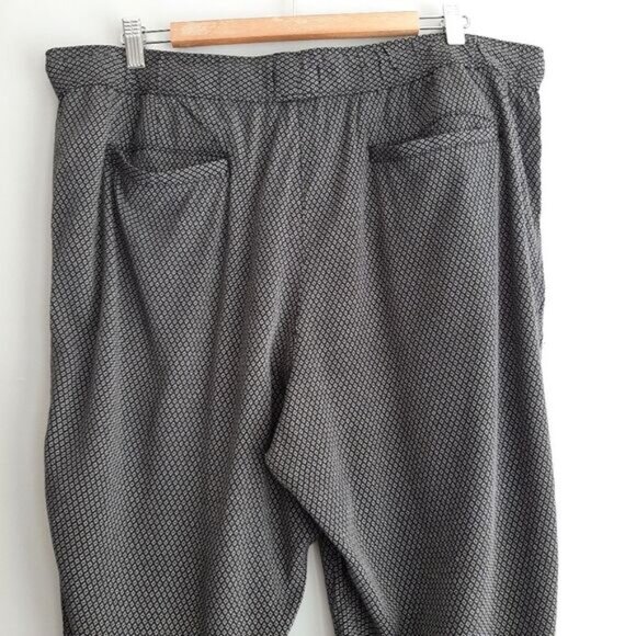 GAP Comfort Fit Jogger Stretch Waist Pull-On Light Casual Crop Pants B&W Sz XL - Picture 10 of 14